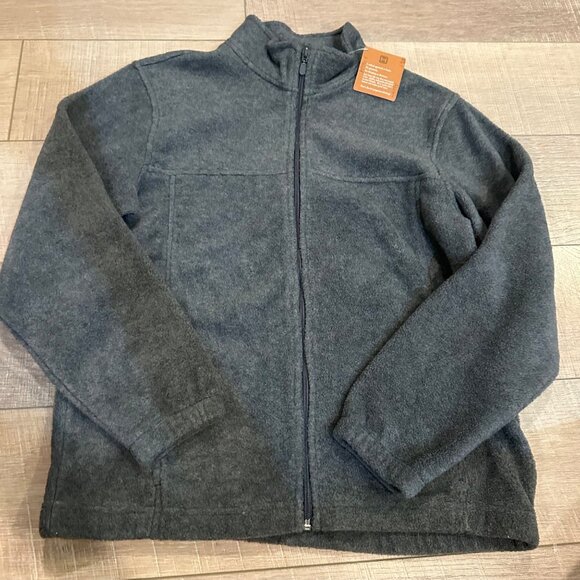 Harriton Jackets & Blazers - HARRITON WOMENS LARGE 14/16 GRAY FLEECE ZIP UP JACKET NEW